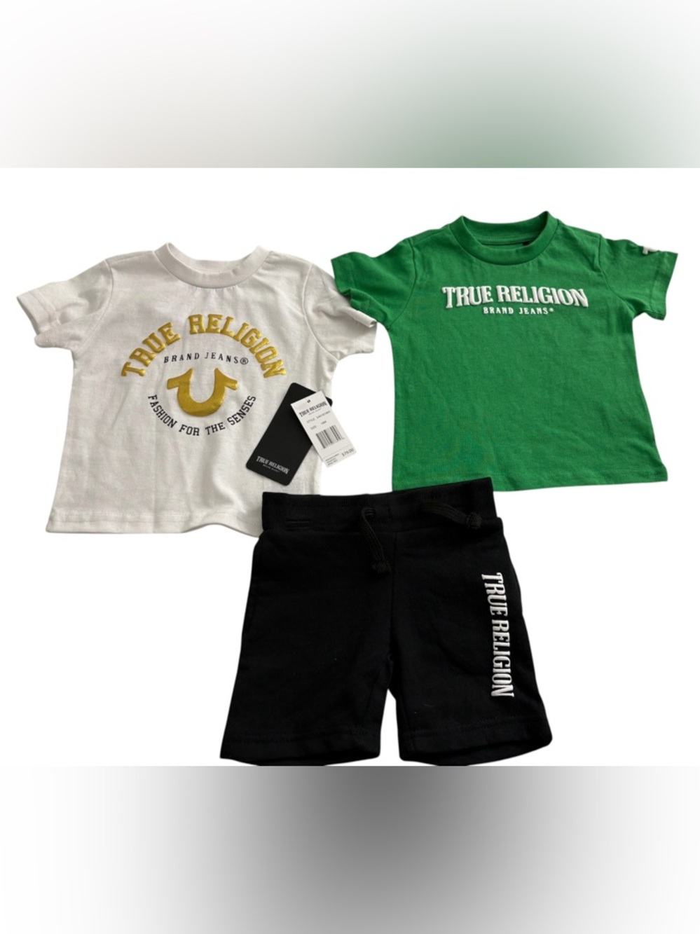 NWT TRUE RELIGION 3-piece Short Set Size 18 Months